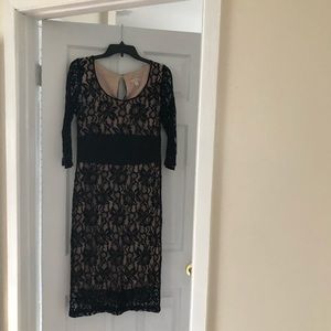 Asymmetrical cocktail dress.